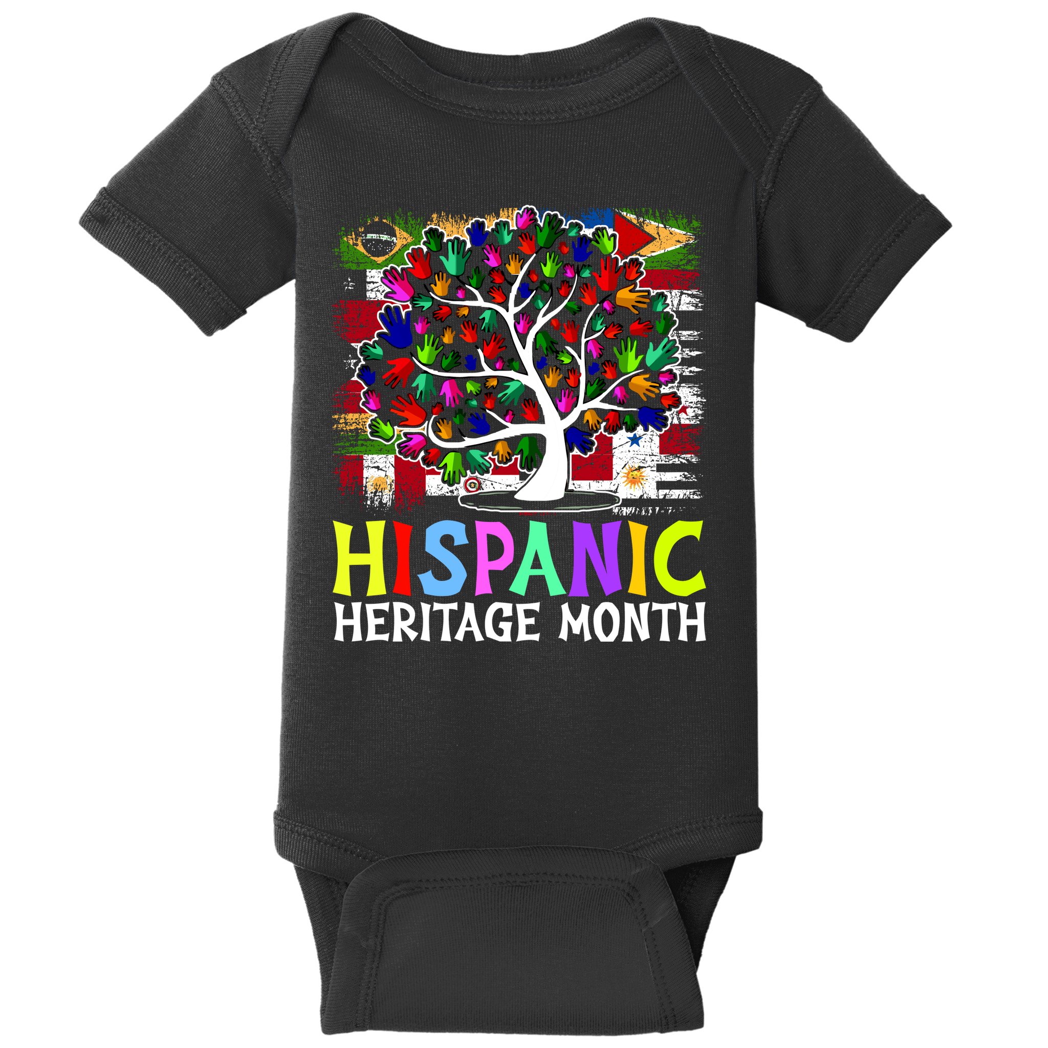 Hispanic Heritage Month Tree Baby Bodysuit