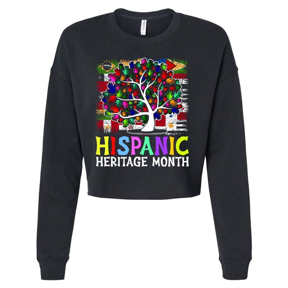 Hispanic Heritage Month Tree Cropped Pullover Crew