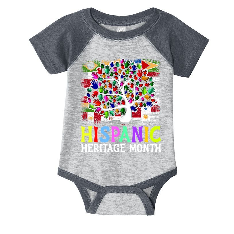 Hispanic Heritage Month Tree Infant Baby Jersey Bodysuit