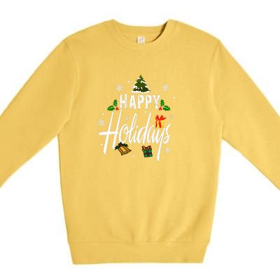 Happy Holidays | Merry Christmas Premium Crewneck Sweatshirt