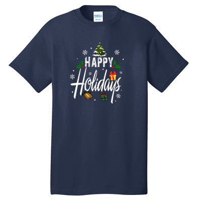 Happy Holidays | Merry Christmas Tall T-Shirt