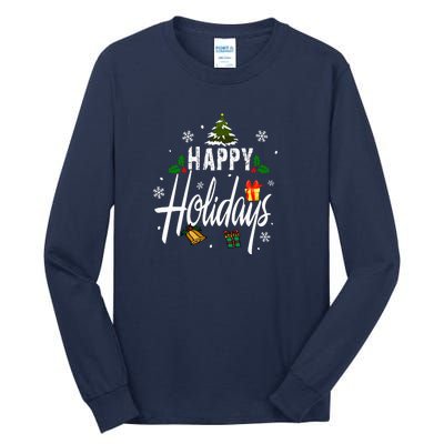 Happy Holidays | Merry Christmas Tall Long Sleeve T-Shirt