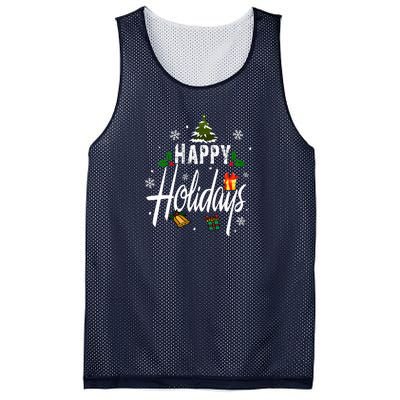 Happy Holidays | Merry Christmas Mesh Reversible Basketball Jersey Tank