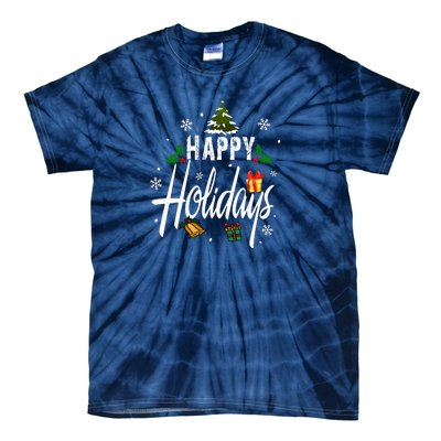 Happy Holidays | Merry Christmas Tie-Dye T-Shirt