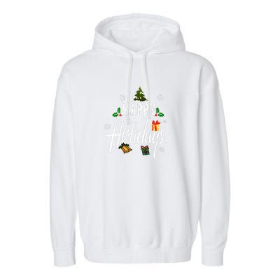 Happy Holidays | Merry Christmas Garment-Dyed Fleece Hoodie