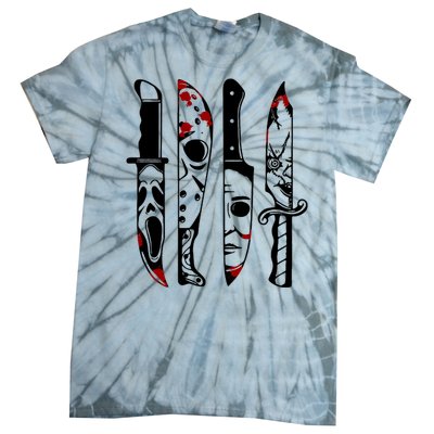 Halloween Horror Movie Characters Tie-Dye T-Shirt