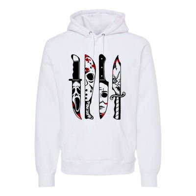 Halloween Horror Movie Characters Premium Hoodie