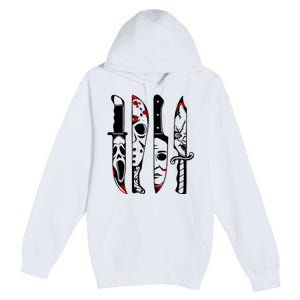 Halloween Horror Movie Characters Premium Pullover Hoodie