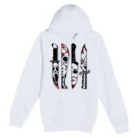 Halloween Horror Movie Characters Premium Pullover Hoodie