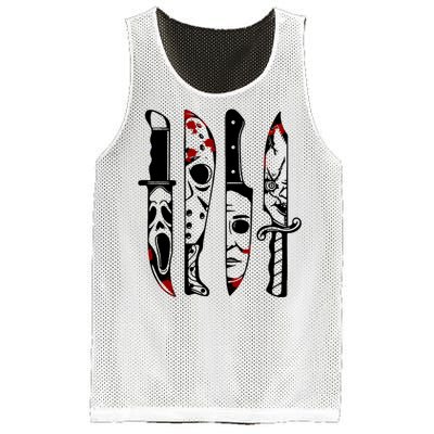 Halloween Horror Movie Characters Mesh Reversible Basketball Jersey Tank