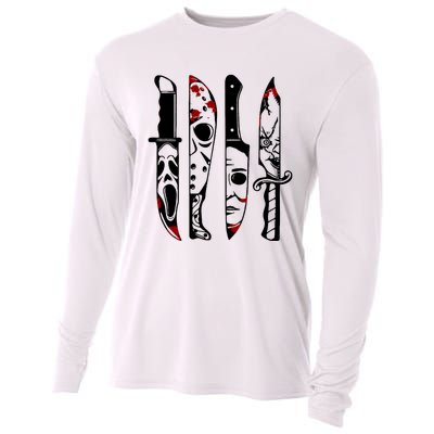 Halloween Horror Movie Characters Cooling Performance Long Sleeve Crew