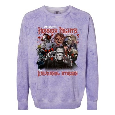 Halloween Horror Nights Universal Horror Characters Halloween Myers Colorblast Crewneck Sweatshirt