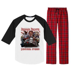 Halloween Horror Nights Universal Horror Characters Halloween Myers Raglan Sleeve Pajama Set