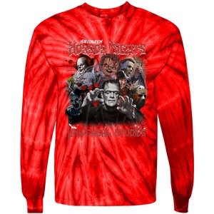 Halloween Horror Nights Universal Horror Characters Halloween Myers Tie-Dye Long Sleeve Shirt