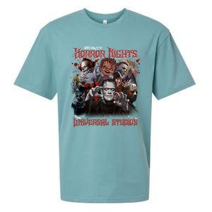 Halloween Horror Nights Universal Horror Characters Halloween Myers Sueded Cloud Jersey T-Shirt