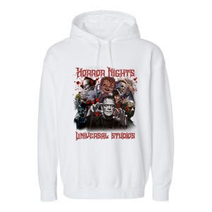 Halloween Horror Nights Universal Horror Characters Halloween Myers Garment-Dyed Fleece Hoodie