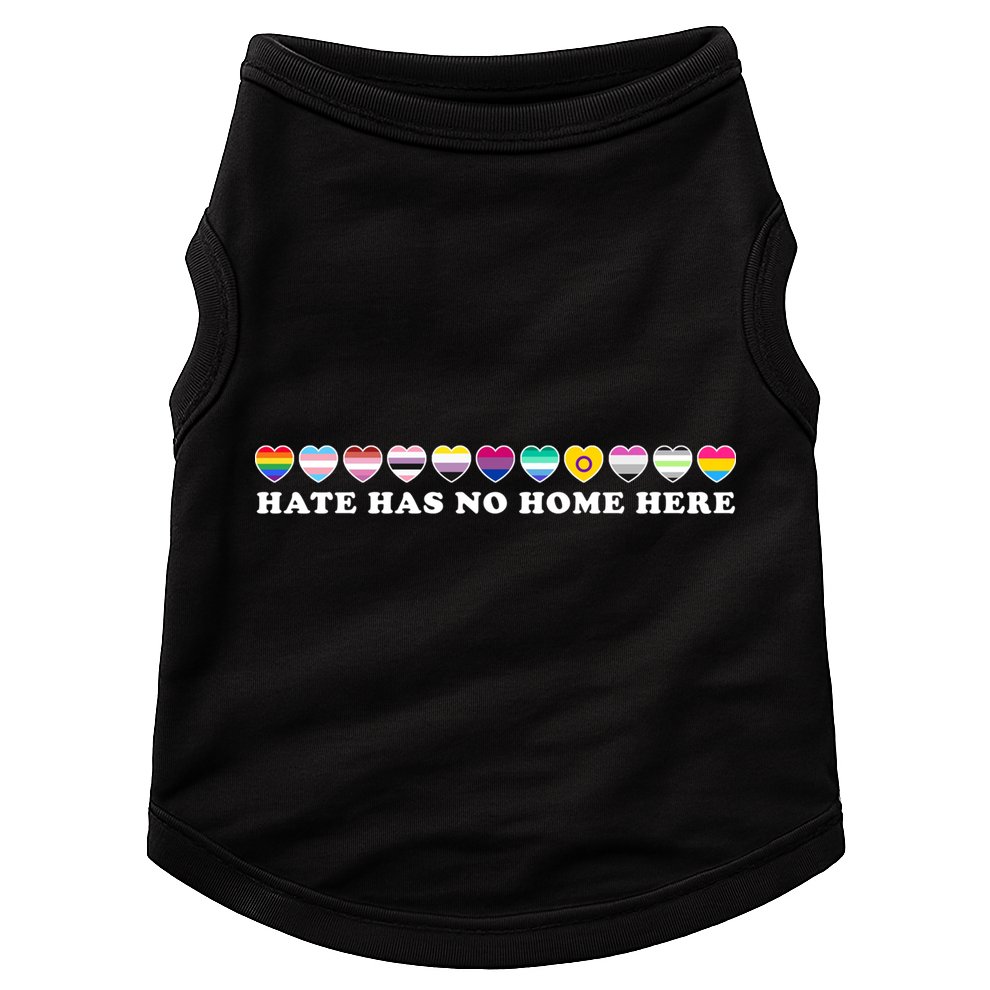 Hate Has No Home Here Feminist Gift Doggie Tank