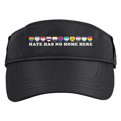 Hate Has No Home Here Feminist Gift Adult Drive Performance Visor