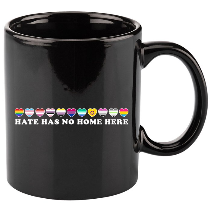 Hate Has No Home Here Feminist Gift 11oz C Handle Ceramic Mug
