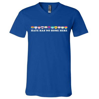 Hate Has No Home Here Feminist Gift V-Neck T-Shirt