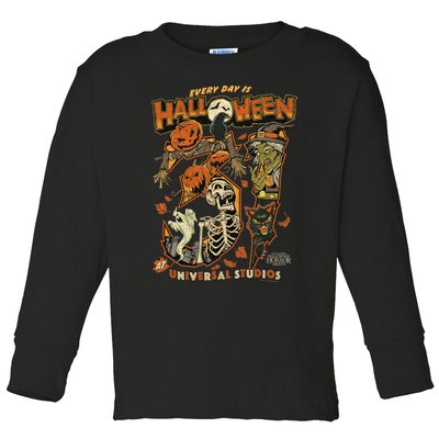 Halloween Horror Nights Hhn Every Day Is Halloween Toddler Long Sleeve Shirt