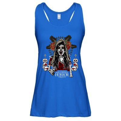 Halloween Horror Nights Day Of The Dead Dia De Los Muertos Ladies Essential Flowy Tank