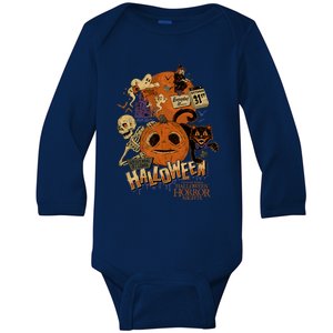 Halloween Horror Nights Lil Boo Pumpkin Baby Long Sleeve Bodysuit