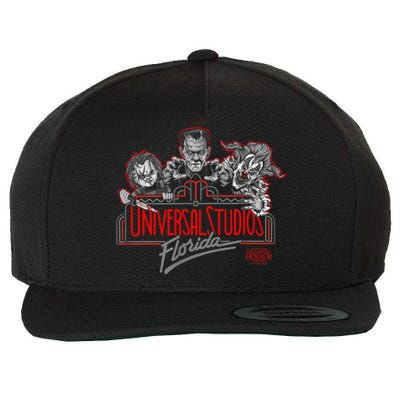 Halloween Horror Nights HHN Florida Marquee Wool Snapback Cap