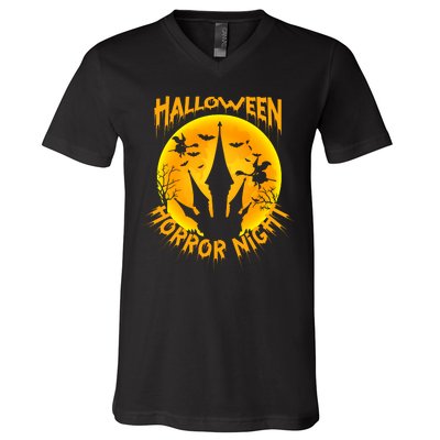 Halloween Horror Night V-Neck T-Shirt