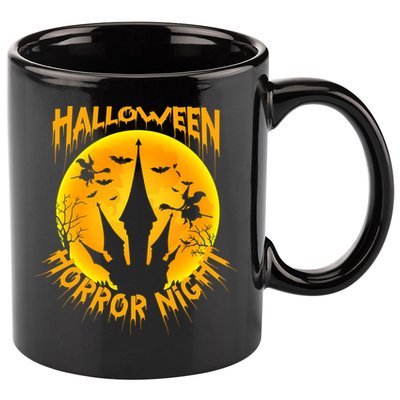 Halloween Horror Night 11oz C Handle Ceramic Mug