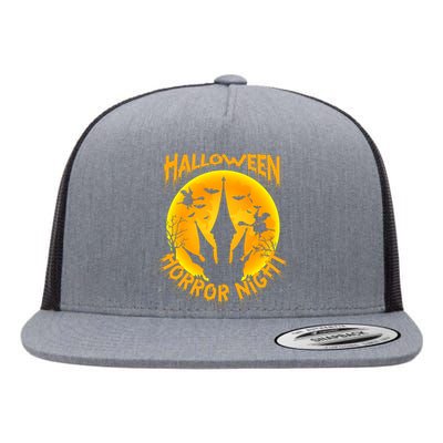 Halloween Horror Night Flat Bill Trucker Hat