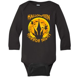 Halloween Horror Night Baby Long Sleeve Bodysuit