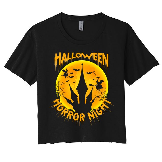 Halloween Horror Night Crop Top
