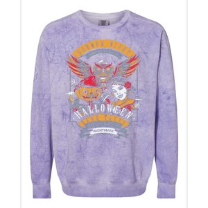 Halloween Horror Night Colorblast Crewneck Sweatshirt