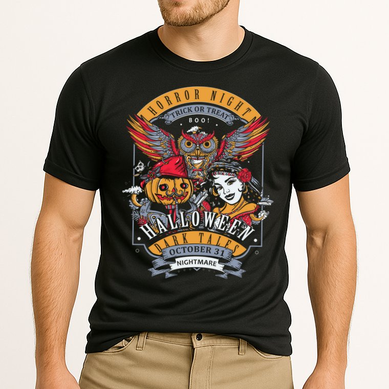 Halloween Horror Night Cooling Performance Crew T-Shirt