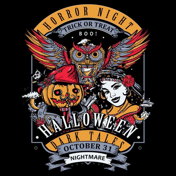 Halloween Horror Night Cooling Performance Crew T-Shirt