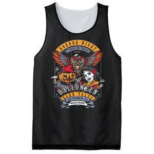 Halloween Horror Night Mesh Reversible Basketball Jersey Tank