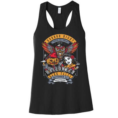 Halloween Horror Night Women's Racerback Tank