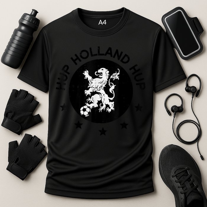 Hup Holland Netherlands Orange Soccer Cooling Performance Crew T-Shirt