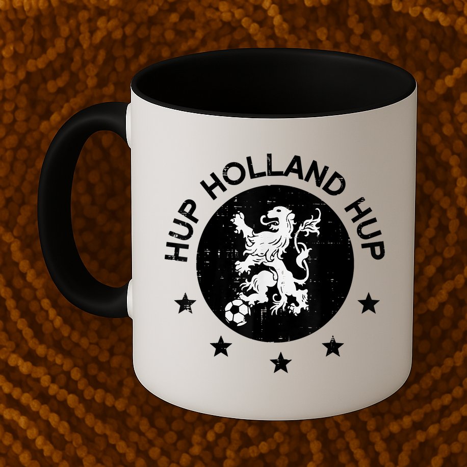 Hup Holland Netherlands Orange Soccer Mug