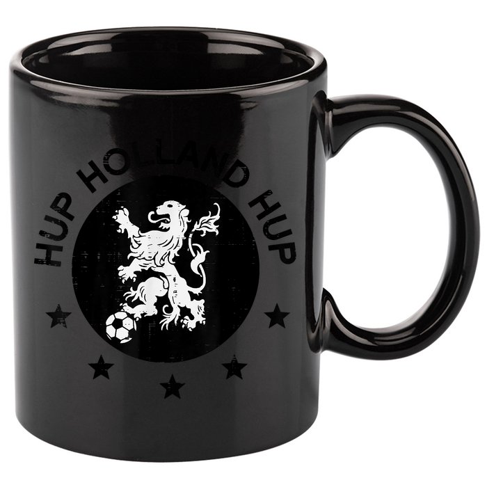 Hup Holland Netherlands Orange Soccer 11oz C Handle Ceramic Mug