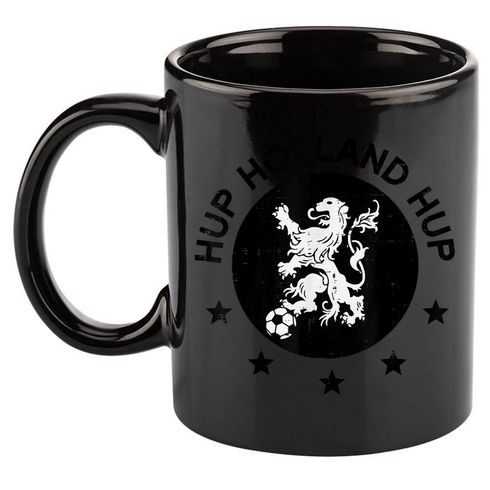 Hup Holland Netherlands Orange Soccer 11oz C Handle Ceramic Mug
