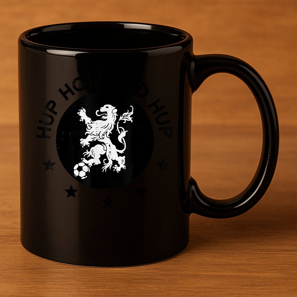 Hup Holland Netherlands Orange Soccer 11oz C Handle Ceramic Mug