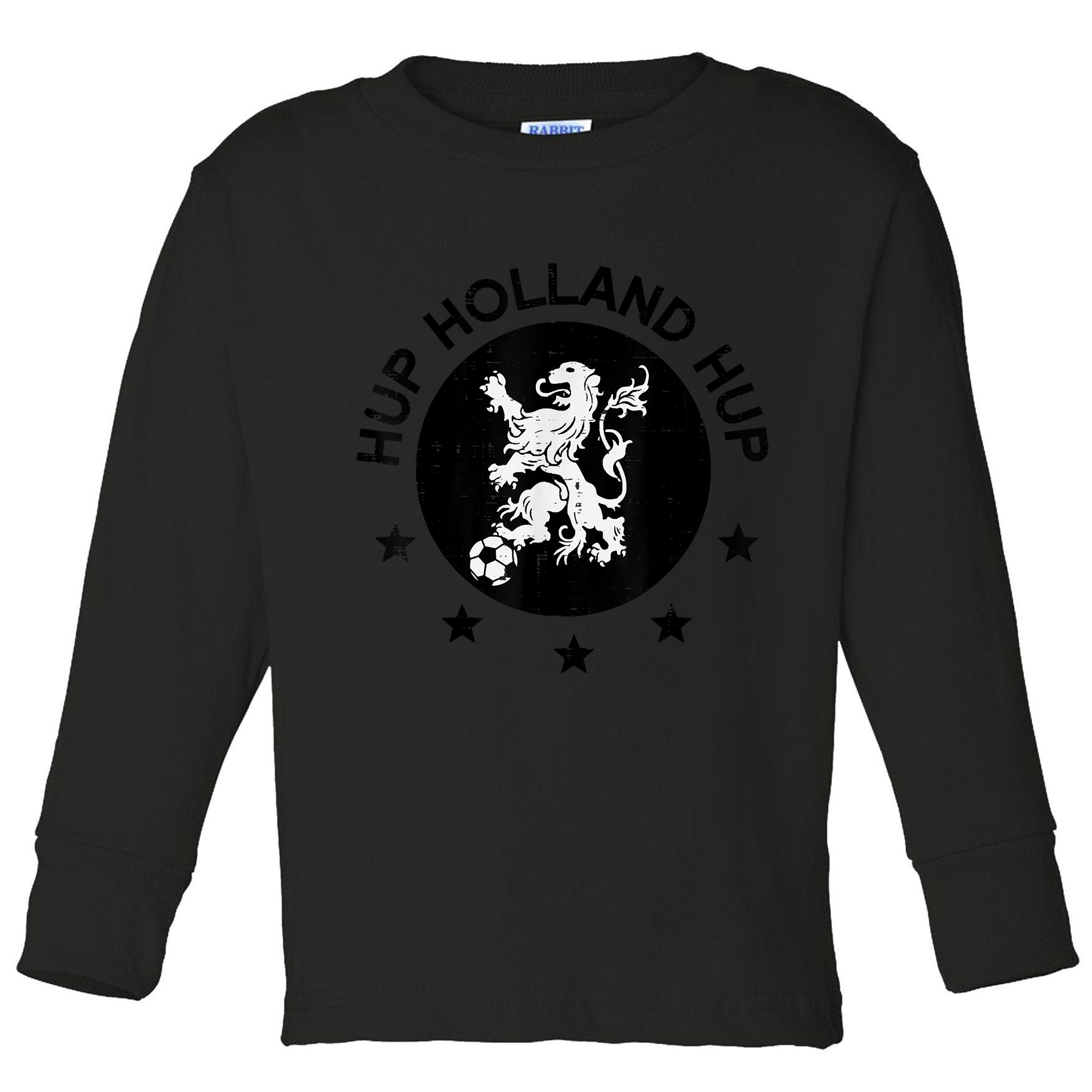 Hup Holland Netherlands Orange Soccer Toddler Long Sleeve Shirt