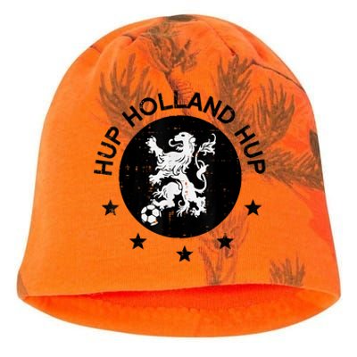 Hup Holland Netherlands Orange Soccer Kati - Camo Knit Beanie