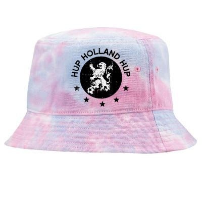 Hup Holland Netherlands Orange Soccer Tie-Dyed Bucket Hat