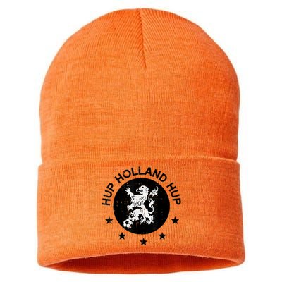 Hup Holland Netherlands Orange Soccer Sustainable Knit Beanie