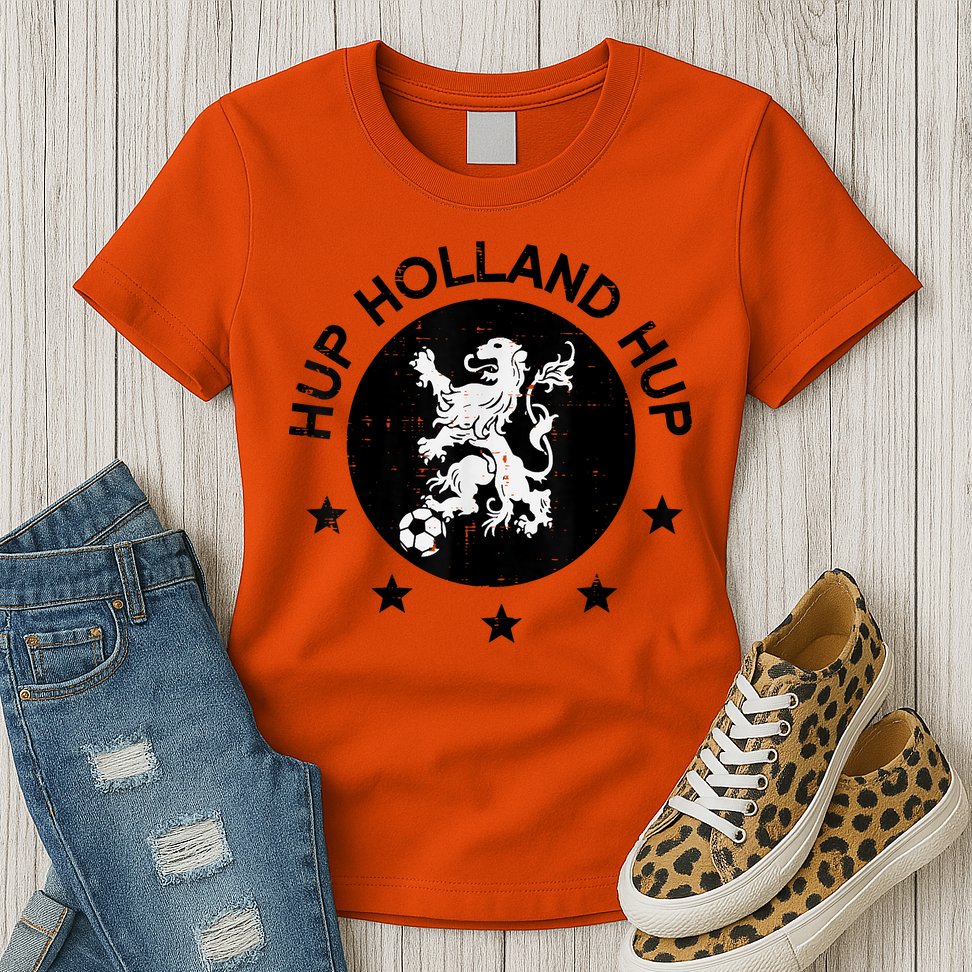 Hup Holland Netherlands Orange Soccer Womens T-Shirt