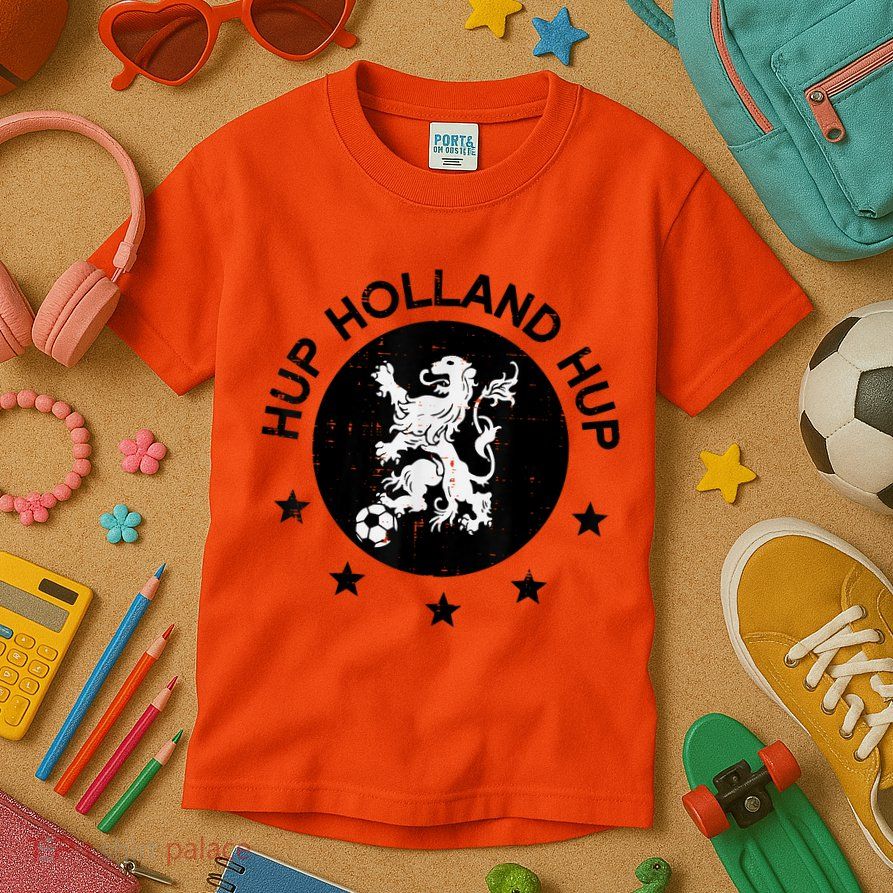 Hup Holland Netherlands Orange Soccer Kids T-Shirt