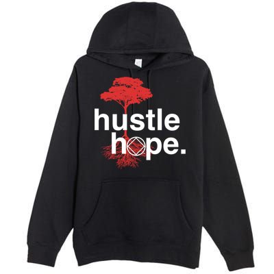 Hustle Hope Na Symbol Narcotics Anonymous Na Aa Gift Gift Premium Pullover Hoodie